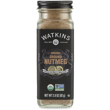 Watkins Gourmet Organic Spice Jar, Ground Nutmeg (2.8 oz)