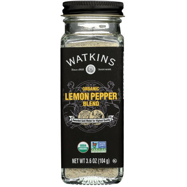 Watkins Gourmet Organic Spice Jar, Lemon Pepper Blend (3.6 oz)