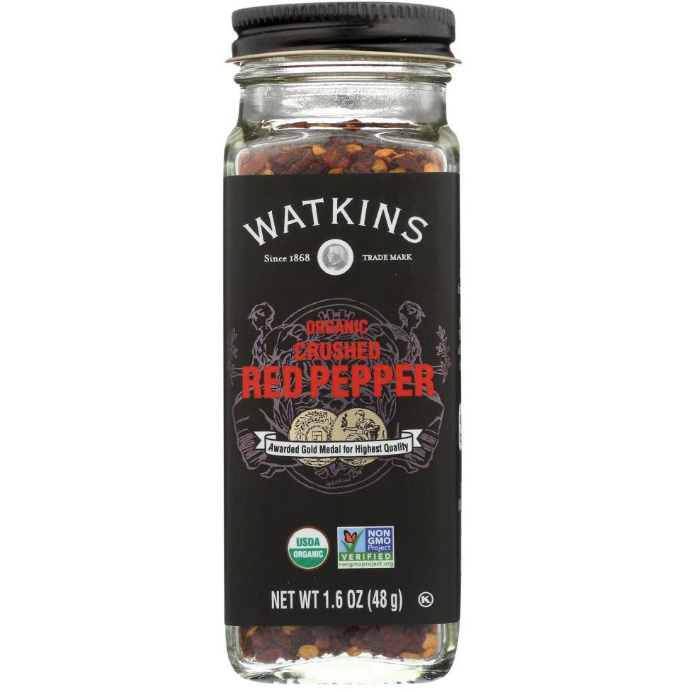 Watkins Gourmet Organic Spice Jar, Crushed Red Pepper (1.6 oz)
